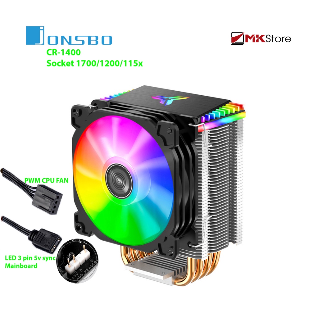 Tản nhiệt CPU Jonsbo CR1400 A-RGB / CR1400 Auto RGB cho Socket 1700/1200/115x