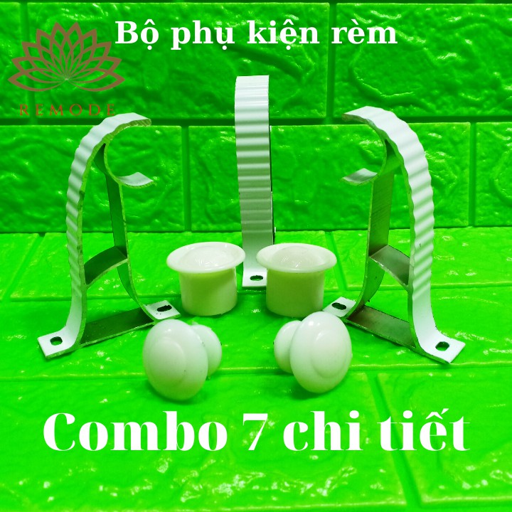 Thanh treo rèm❤️Combo thanh treo rèm 1 lớp, 2 lớp đủ phụ kiện  từ 1m đến 2m