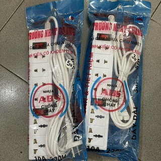 Ổ cắm điện Trường Nhật Quang dài 6 lỗ chịu nhiệt chống cháy chịu tải 2000W dài 3M / 5M