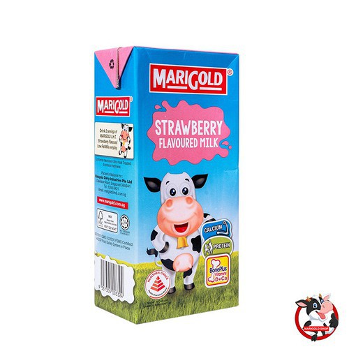 Sữa Marigold Singapore Vị Dâu Thùng 24 hộp 200ml