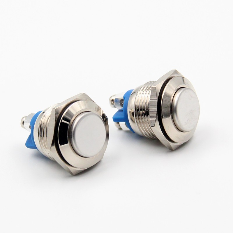 Nút công tắc nhấn nhả bằng kim loại cỡ 16mm