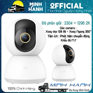 Camera wifi Xiaomi 2K-1296P siêu nét, xoay 360 độ, theo dõi chuyển động, hồng ngoại, đàm thoại 2 chiều,bảo hành 12th