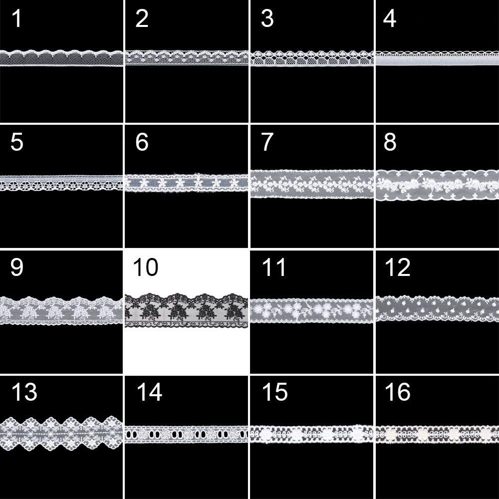 Ruy Băng Ren Co Giãn Màu Cầu Vồng Chất Lượng Cao Dùng May Quần Áo Búp Bê Đồ Chơi DIY