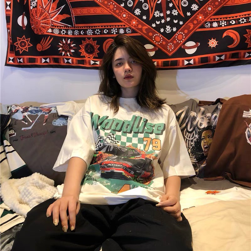 Áo Thun Cotton UNISEX - Áo Phông Tay Lỡ Form Rộng AT 79