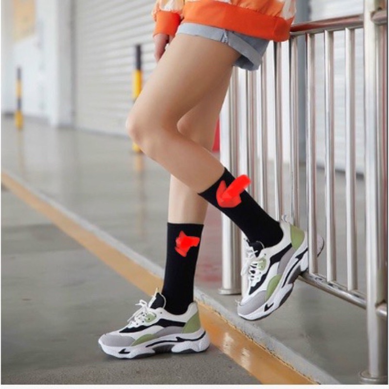 HÀNG ĐẸP #Tất Cổ Cao Nam Nữ Đen và Trắng, Vớ Nam Nữ phong cách năng động trẻ trung