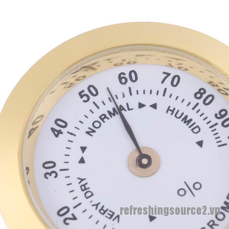 Đồng hồ đo độ ẩm 37mm hình tròn màu vàng tiện lợi