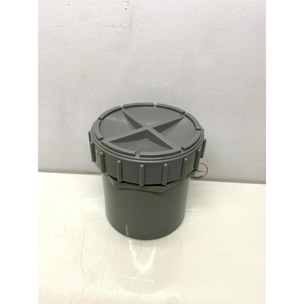 Bít xả ren ngoài/Male threaded clean out phi 168 nhựa PVC Bình Minh_BXRN168