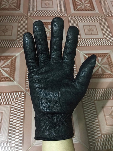 Găng tay Da Hươu xịn lót lông Nga _NAM( có bảo hành)