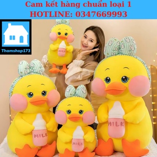 Gấu bông mỏ vịt má hồng cute phô mai que - thú nhồi bông - búp bê đáng yêu