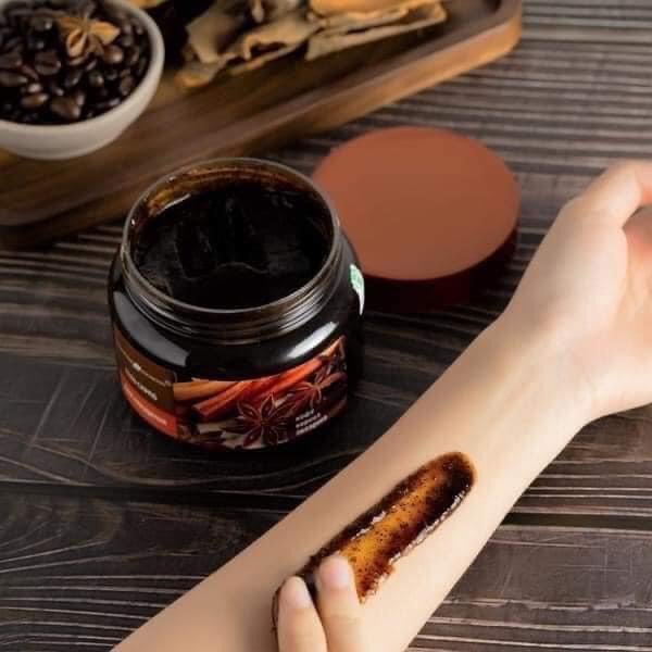 Tẩy tế bào chết body Krasota Gel Scrub Coffee Cinnamon Cloves