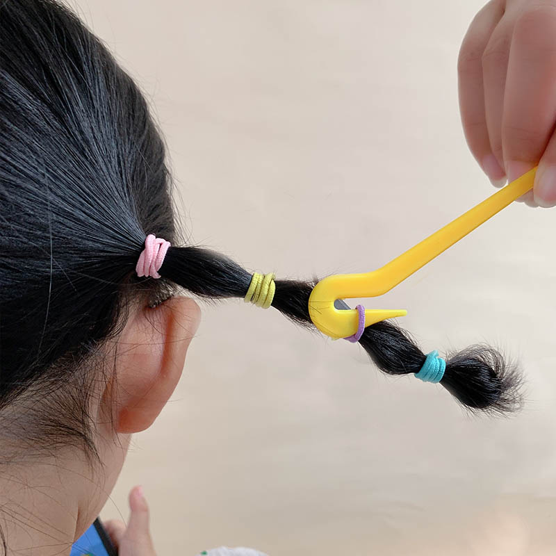 (Hàng Mới Về) Dây Cao Su Hỗ Trợ Loại Bỏ Tóc Đuôi Ngựa Tiện Dụng