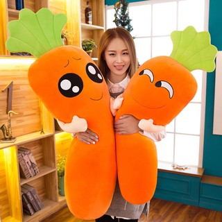 Củ Cà Rốt Nhồi Bông Dễ Thương Dùng Làm Gối Ôm
