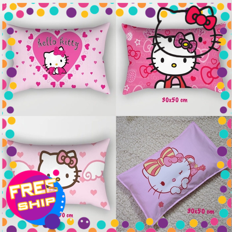 Gối nằm chữ nhật Hello Kitty cho bé 30x50 cm