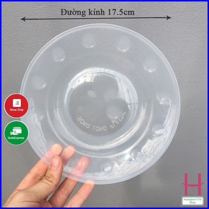 Song Long Plastic 2716 Đĩa nhựa tròn trong suốt 17.5 cm