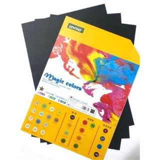 Giấy bìa màu đen A4 ZENTINO 160gsm