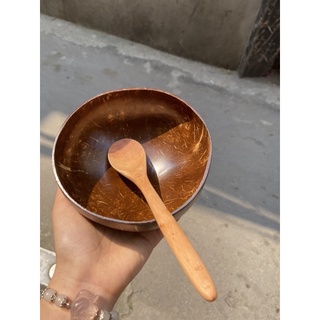 Bát gáo dừa/Muỗng gỗ