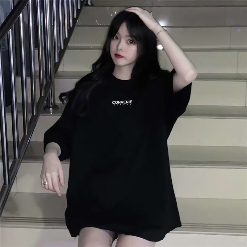 [MÃ NAMAANH97 GIẢM 35% ĐƠN 139000] Áo phông nữ nam form rộng,áo thun kiểu unisex Conver -2 màu đen,trắng