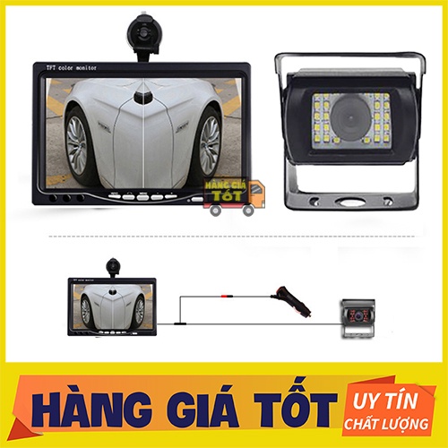 Combo Camera Lùi Chống Nước Xe Tải + Màn Hình 7 Inch