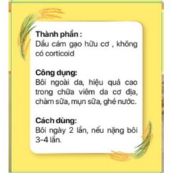 DẦU CÁM  GẠO THANH NHÀN 10ml