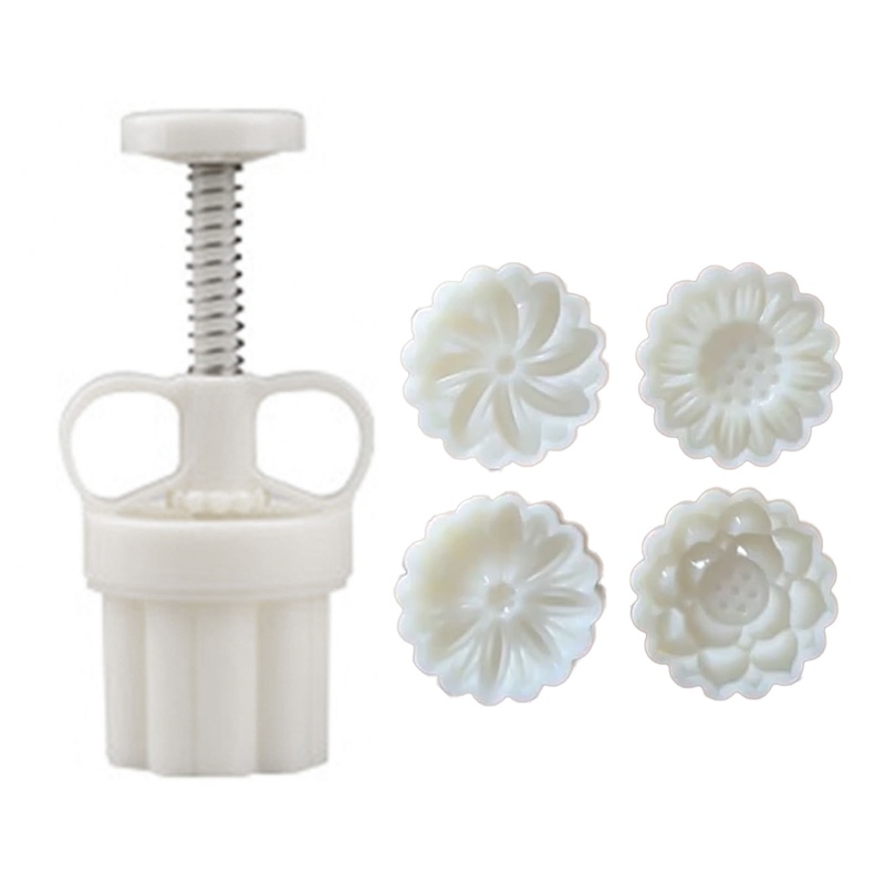 Khuôn Làm Bánh Trung Thu Hình Bông Hoa Hoạt Hình 20g DIY