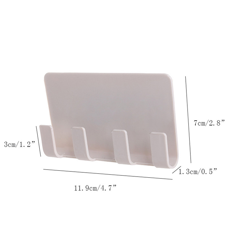 Giá Treo Đồ Gắn Tường Với 4 Móc Tiện Lợi