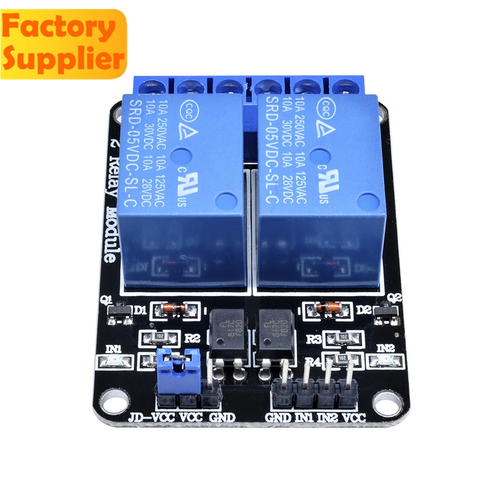 Mô Đun Rơ Le 2 Kênh 5v Chuyên Dụng Cho Pic Avr Dsp Arm Arduino | BigBuy360 - bigbuy360.vn
