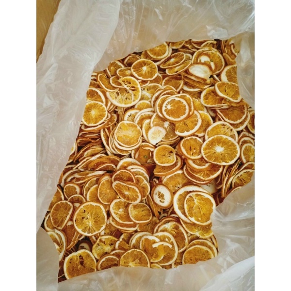 Bán Buôn 1 kg Cam vàng thái lát sấy khô vàng ươm