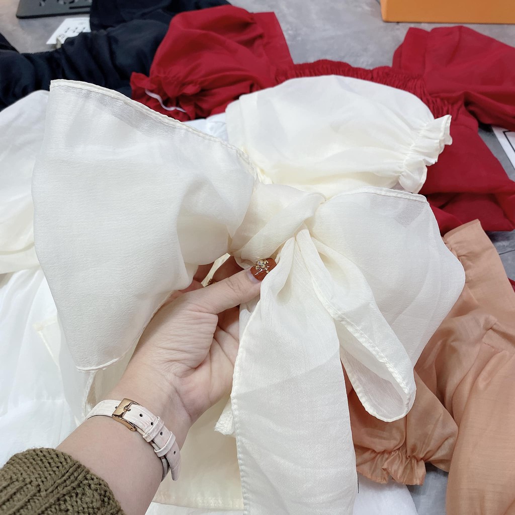 Áo tiểu thư buộc NƠ LƯNG (kèm ảnh thật,video) | BigBuy360 - bigbuy360.vn