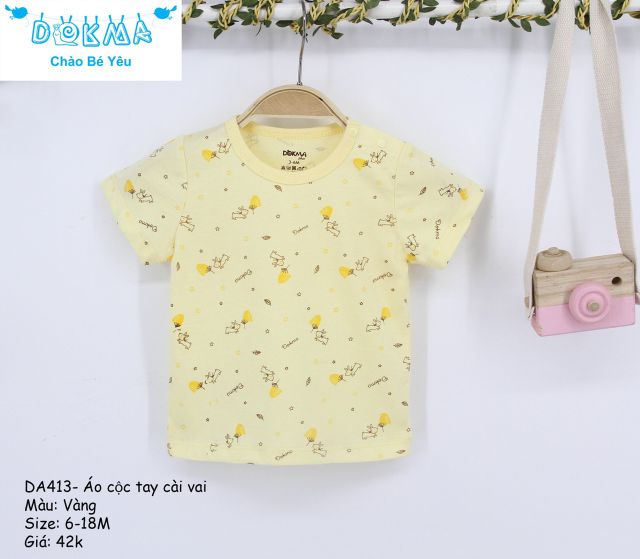 Bộ cộc tay Dokma hoạ tiết bé trai và bé gái