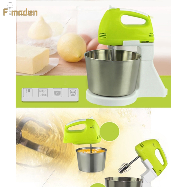 Máy Đánh Trứng / Trộn Bột / Kem / Bánh Kem / Trộn Bột Kèm Giá Đỡ Dung Tích 2l 220v