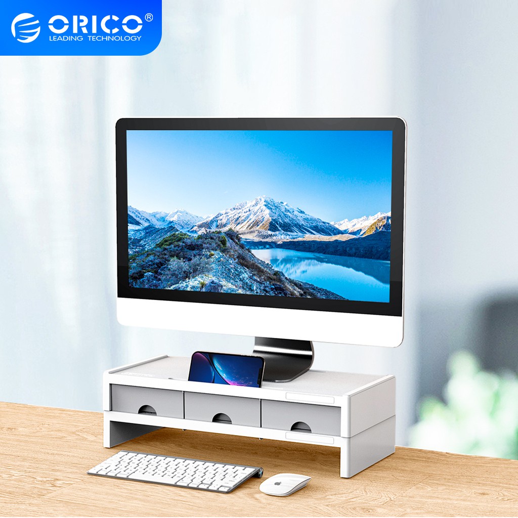 ORICO Giá kê màn hình cho máy tính thiết kế có 3 ngăn đựng đồ đa năng tiện dụng(XT-01)