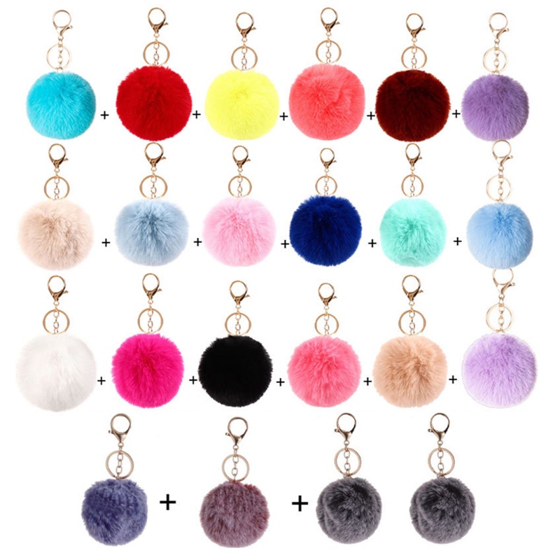Set 22 Móc Khóa Banh Xù Đáng Yêu