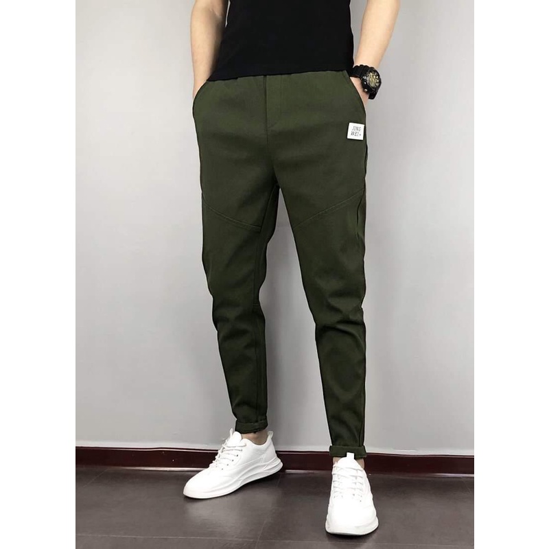 Quần Jogger kaki Hàn (Xanh rêu)