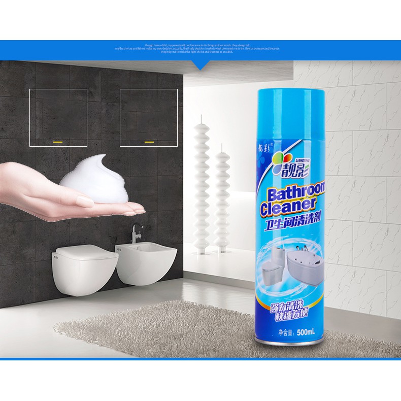 Chai xịt bọt tuyết tẩy rửa vệ sinh nhà tắm Bathroom Cleaner 500ml