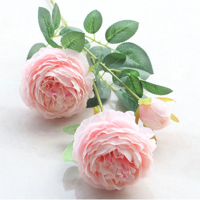 1 Nhánh Hoa Mẫu Đơn Giả Bằng Lụa Trang Trí Nhà Cửa/Tiệc Cưới/Lễ Hội Năm Mới