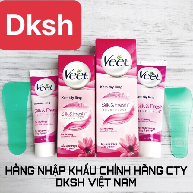 KEM TẨY LÔNG VEET DÀNH CHO DA THƯỜNG 25G-50G( hàng chính hãng phân phối bởi cty DKSH Việt Nam)