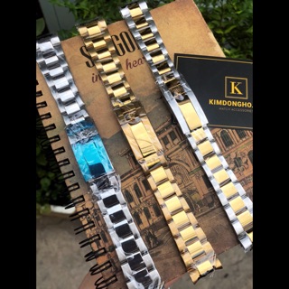 Dây đồng hồ rolex, thay dây kim loại đồng hồ rolex loại 3 mắt
