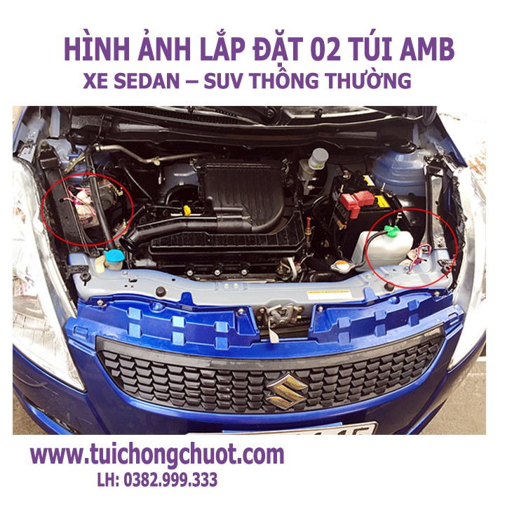 Túi chống chuột AMB chính hãng, đuổi chuột vào ô tô hiệu quả nhất hiện nay