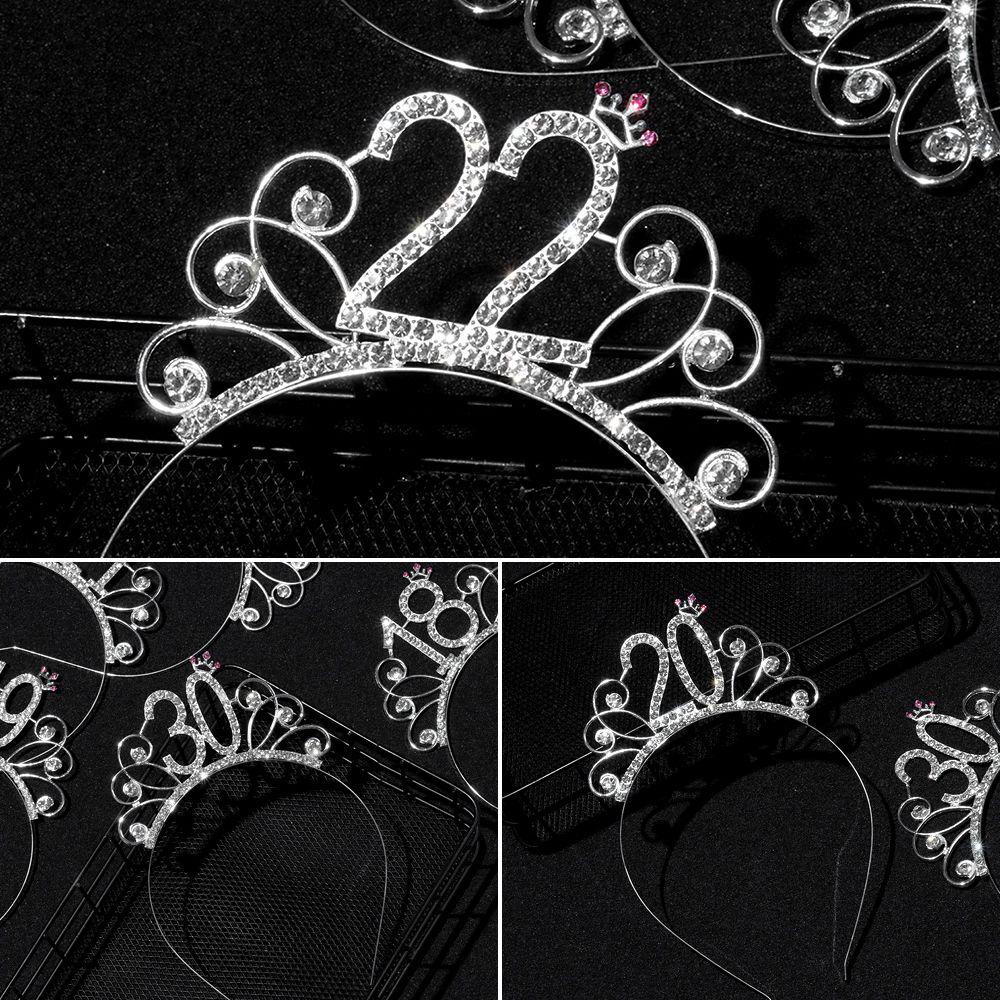 1 Băng Đô Vương Miện Sinh Nhật Đính Đá Thời Trang