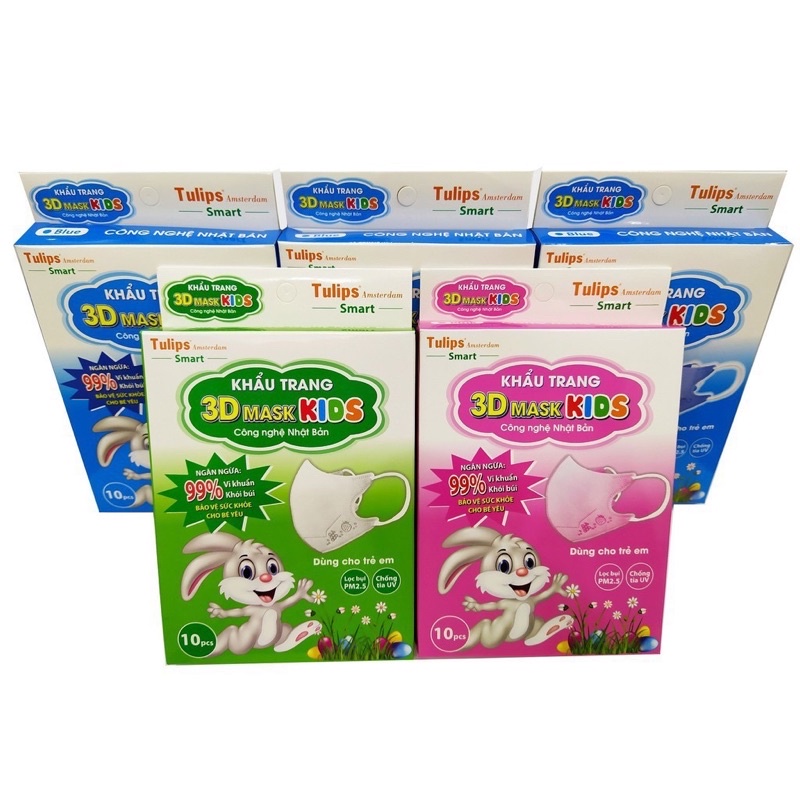 [100 chiếc] Khẩu trang 5d Trẻ Em Chính Hãng