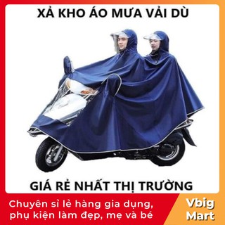 Aó choàng đi mưa 1 và 2 đầu phản quang có mũ che mặt đi trời tối,chất liệu vải nhựa 2 da PVC chống thấm dễ dàng hơn
