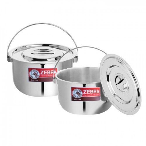 Nồi inox cao cấp 304 Zebra Indian Thái Lan 22cm có quai xách -170044