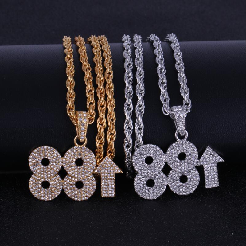 Dây chuyền hiphop Rich Brian hợp kim bạc và vàng cao cấp.