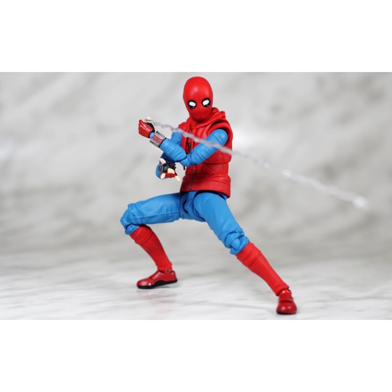 LIKENEW FULLCARTON - Mô Hình Người Nhện Spider Man Homemade Suit SHF