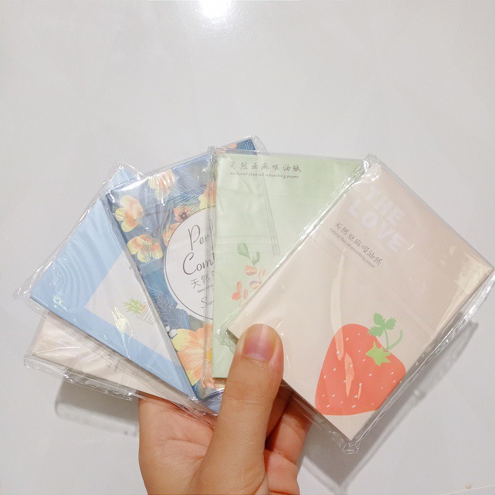 Hộp 50 tờ giấy thấm dầu, nhờn trên da mặt | BigBuy360 - bigbuy360.vn