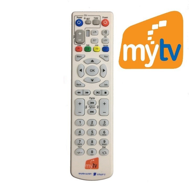 điều khiển  đầu thu MYTV dòng ZTE -tặng kèm pin -Remote  điều khiển MY TV ZTE dùng PIN AAA