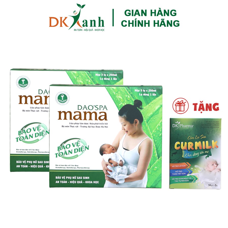 Combo 2 hộp Dao'spa Mama tặng 1 Cốm Curmilk 10 gói