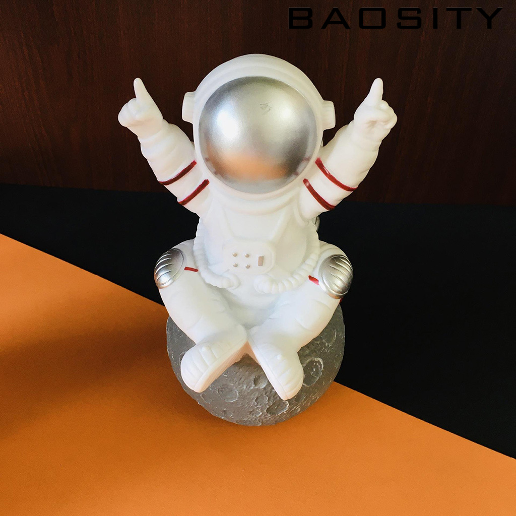 [BAOSITY]Astronaut Shape Bluetooth Portable Speaker with Mic FM TF Card USB  golden