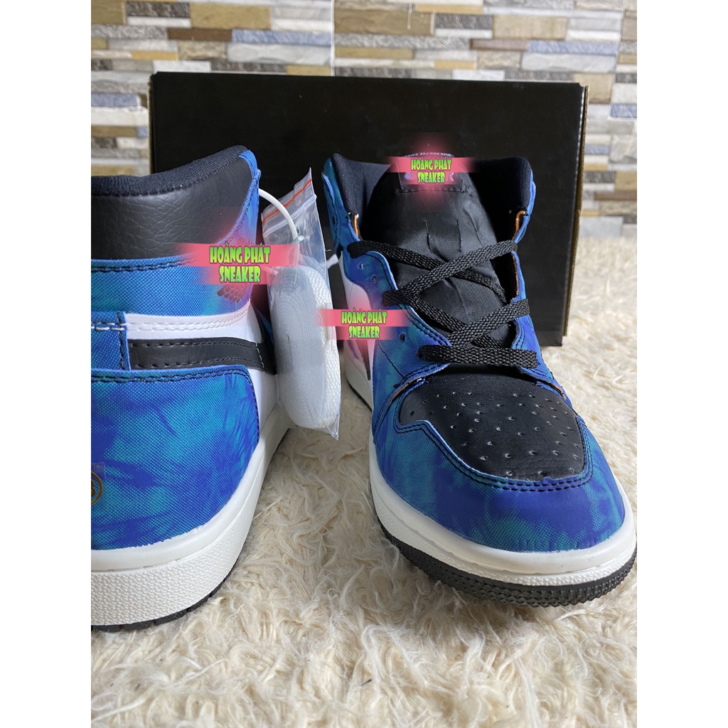 Giày Thể Thao JD1 Cổ cao - Xanh Tie Dye - NAM+NỮ "FullL Size, Full Bill Box" | BigBuy360 - bigbuy360.vn