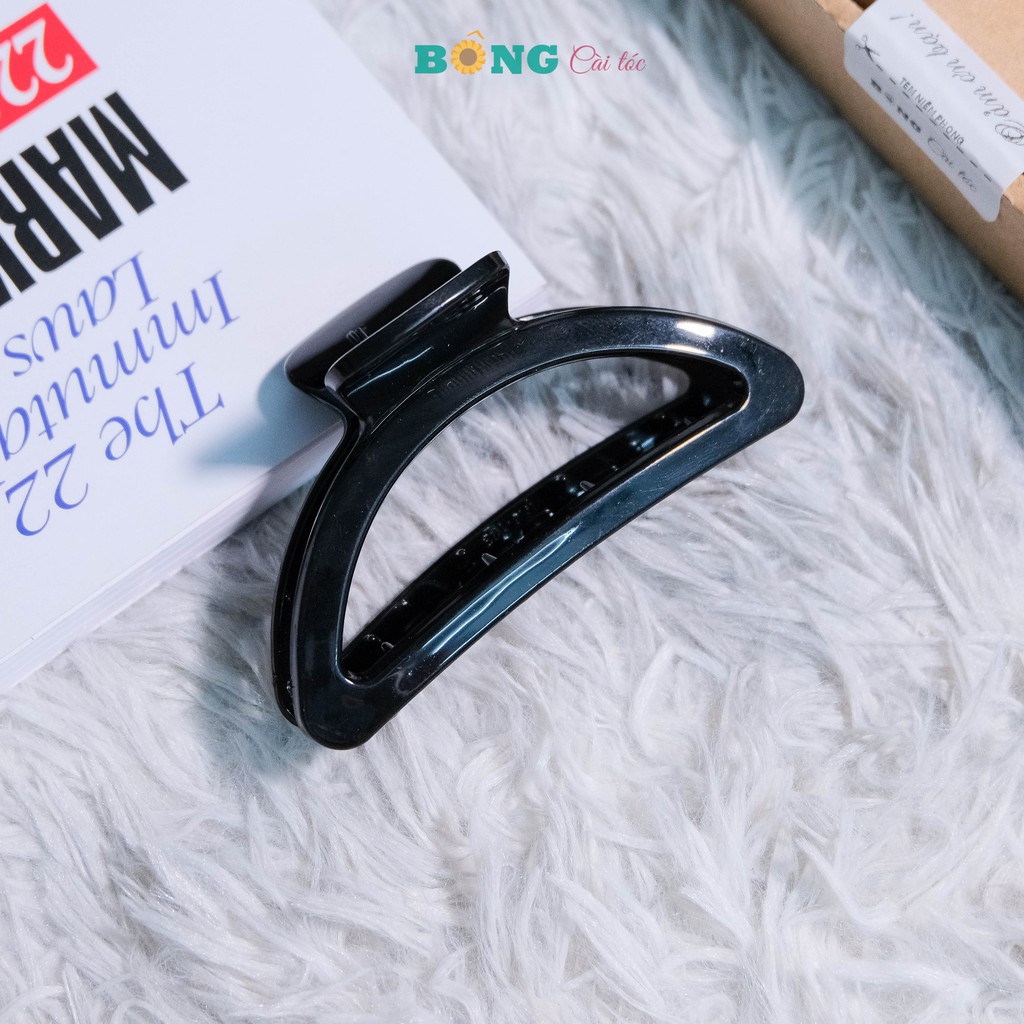 Kẹp càng cua phong cách Hàn Quốc chất liệu nhựa hình bán nguyệt KN10 - kẹp tóc BÔNG Cài Tóc